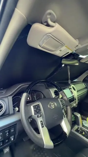 Keep your truck cool and shaded with this windshield shade!  #car #truck #dealsforyoudays #summerwins #caraccessories -8- 