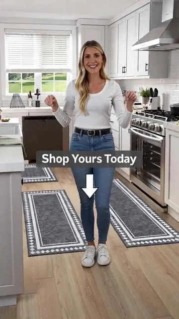 Kitchen fresh just got a UPGRADE 🌿 3-piece rug set that’s *actually* non-slip + washable! 🧼 Perfect for every space ✨ #KitchenGoals #HomeDecor #TikTokMadeMeBuyIt #NonSlipRugs #DealsForYouDays