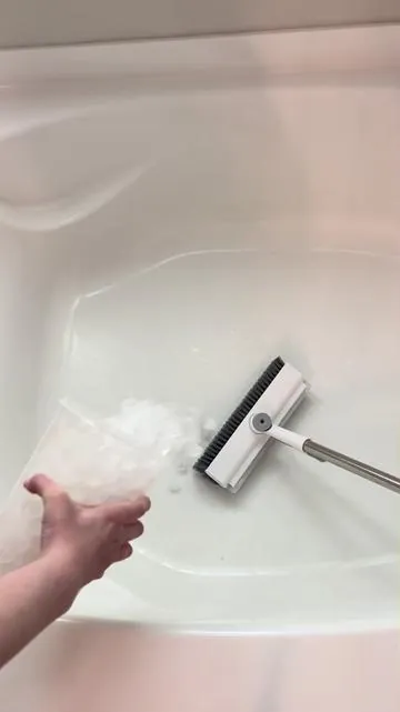 Ice scrubbing #scrubbrush #sudsy #ajaxpowder #icecleaning #pasty 