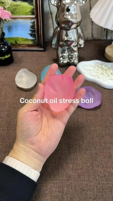 take this everywhere now even to fall asleep 😭 #stressball  #coconutoilstressball  #fidgettoys  #foryoupage  #squishytoy 