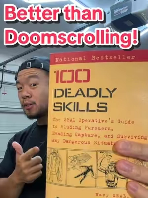 These Books are great for a little light reading while taking a dump. Better than doomscrolling and maybe you’ll learn something new!  #books #100deadlyskills #giftsforhim #menaresimple 