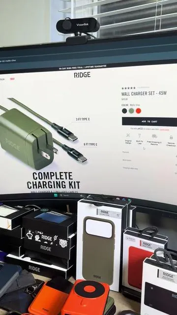 Ridge 45W Wall Charger Set | Dual USB-C Ports | Laptop-Grade Power | Braided Cables Included | Fast Charging Kit @@Ridge##dealsforyoudays##dfyd##summervibes##summerwins##tiktokshopdealsforyoudays