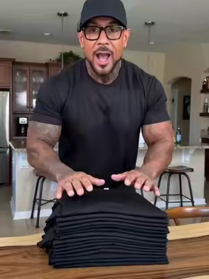 12-Pack, only $39.99. Smooth feel, neat shape, and a black tee pack that makes more sense when you wear them nonstop.#blacktee #blacktshirt #mensbasics #basictee #12pack #kitchenstyle #everydaywear #OOTD #outfitideas #dailyrotation #tiktokshop #tiktokshopfinds #fyp #SummerVibes #DealsForYouDays #fathersdaygift