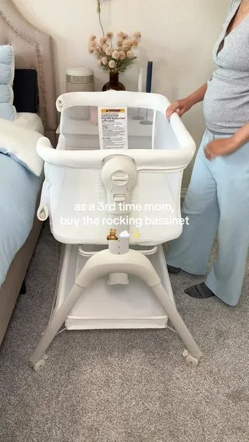 I don’t know why I didn’t buy this with my first 😅 @Harppababy.us #harppababy #bassinet #babyregistry #babyregistrymusthaves 