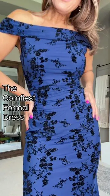 Throw it in your suitcase and you’re good to go. Not to mention being comfortable the entire event too. 🤌🏼✨ #mididress #formaldress #cruisedress #weddingguestdress #dealsforyoudays 