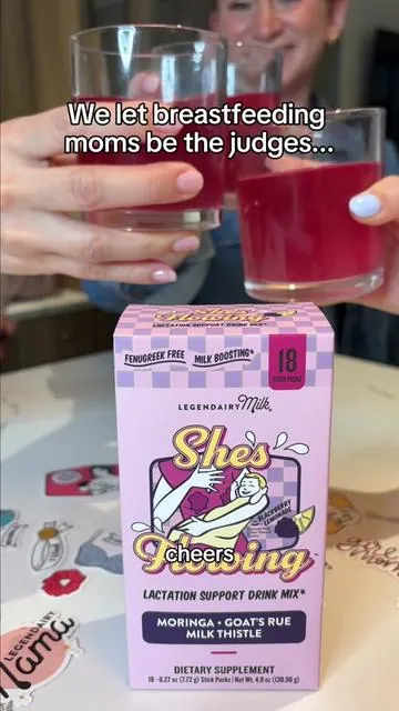 Created with breastfeeding moms in mind, She's Flowing is the newest addition to the Legendairy Milk family and is here to support your lactation journey every step of the way. 🍼💧 And don't worry—this isn't replacing our electrolyte packs! 🙌 Think of She's Flowing as the perfect addition to your routine. Our electrolyte packs are still your go-to for hydration support, while She's Flowing helps bring hydration and lactation support together in one delicious sip. ✨ \#breastfeeding #pumpingmama #lactation #milksupply 