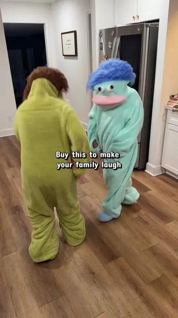 Yes you can buy these awesome fuzzy hairy monster costume onesies on the TikTok Shop #pajamas #onesie #costume #summervibes #dealsforyoudays 