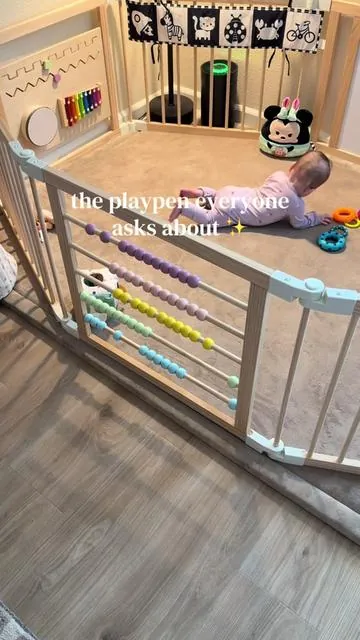if you’ve been looking at it, it’s on sale right now 👆 #playpen #montessori #babyfinds #aesthetichome #dealsforyoudays 
