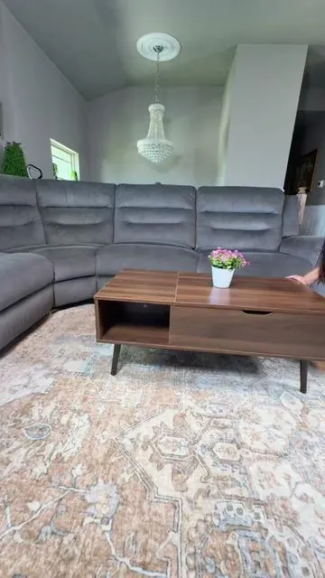 Lift Top Coffee Table with Storage Shelf and Hidden Compartment for Dining Use#dealsforyoudays#fypシ゚viral🖤tiktok 