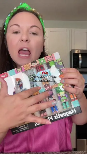 The coolest mom on the block all because I got my kid these magnetic action figures that go with their building blocks 🤣👏🏻✨ #magneticblocks #actionfigures #buildingblocks #kidstoys #dealsforyoudays 