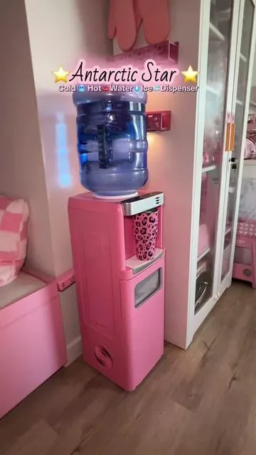 3 in 1 dispenser, you get cold & hot water plus a ice maker #waterdispenser #icemachine #homefinds #watercooler #hotandcoldwaterdispenser 