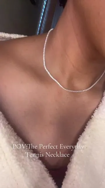 Love a cute thin tennis necklace! #creatorsearchinsights #tennisnecklace #jewelrytiktok #dealsforyoudays #foryoupageofficiall 