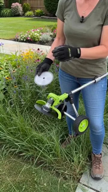 Tackle your lawn care like a pro with the 21V Cordless Weed Wacker! 🌿 This versatile 3-in-1 Electric Grass Trimmer and Brush Cutter makes yard work easier than ever. Enjoy cordless freedom, two long-lasting batteries, and wheels for smooth maneuvering. The adjustable pole and multi-blades ensure you're ready for any task, designed for comfortable handling by everyone. It's the perfect tool for pristine lawns and a thoughtful gift idea! Tap to shop. #weedwacker #lawncare #DealsForYouDays #AIGC #Moras