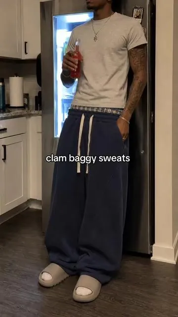 easy daily pair with real shape #sweatpants #baggypants #baggysweats #streetwear #xybca 