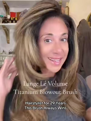 The hair blowout brush that actually gives you salon volume at home Le Volume by @langehair creates a smooth, frizz-free blowout with major root lift and shine. A hairstylist favorite for a reason !  #blowoututorial  #dealsforyoudays  #blowoutbrush  #hairtutorial  #hairtransformation 