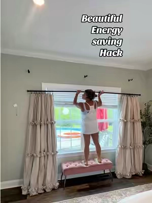 The best money saver for your home! @HIG Home #blackoutcurtains #curtains #homedecor #tiktokshopcreatorpicks #dealsforyoudays 