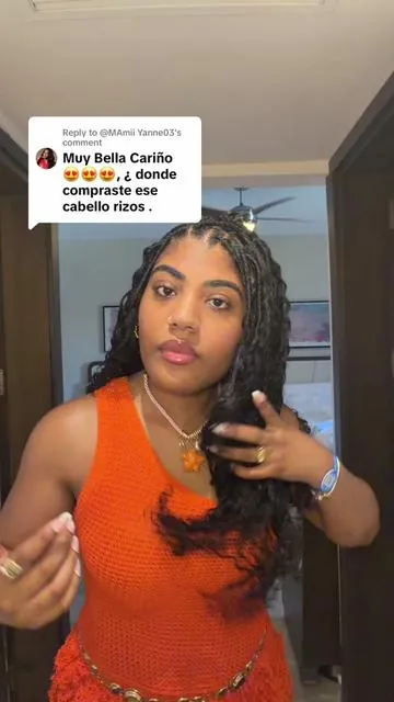 Replying to @@MAmii Yanne03   Primera vez usándolo y me encantó 🤭  #miracleknott #vacationhair #fyp #blinghair #humanhair 