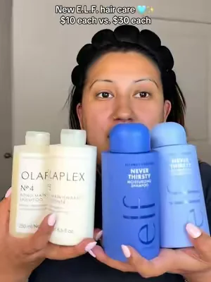 New @e.l.f. Cosmetics @elfhaircare hair products! #elfcosmetics #eveslipsfacehair #haircareproducts #shampooandconditioner #elfhaircare