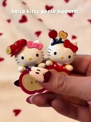 ME WHEN I ACTUALLY GET THE TWO I WANT!! They are so cute I’m in loveeee 🍎🍏🌟🌟🌟 #twee #whimsical #trinket #hellokitty #sanriocore 