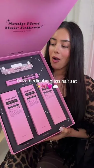 Ohh I’m in love with this limited edition hair bundle 🥹✨🎀☁️ @medicube global @medicube US Store #TikTokShopCreatorPicks #DealsforYouDays #kbeautycollective #medicube #medicubehairbundle 
