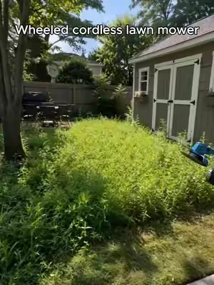Stop paying hundreds to lawn services! Do it yourself easily with this lightweight cordless mower work smarter#yardmaintenance #gardenhacks #lawnmower 