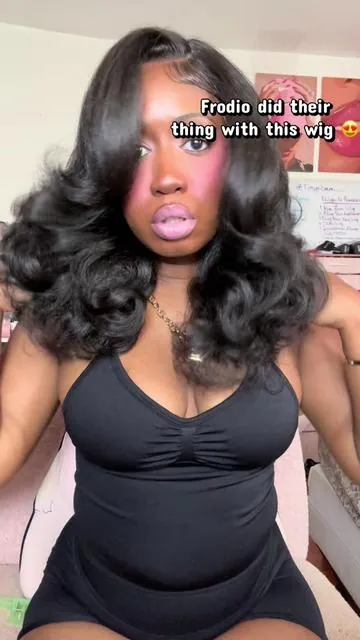 Am in loveeee with this wig! Click the orange cart to grab it while it’s on sale! #frodio #frodiowig #wigreview #syntheticwig #dealsforyoudays 