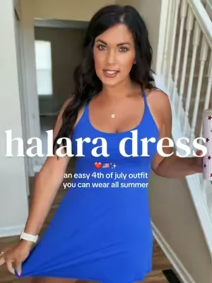 @kaylie’s fashion finds 🤎✨ these Halara dresses are my summer staples but the blue & red also make great 4th of July outfits! 💙🇺🇸✨ #halara #halaradress #4thofjulyoutfit #tiktokshopcreatorpicks #dealsforyoudays 