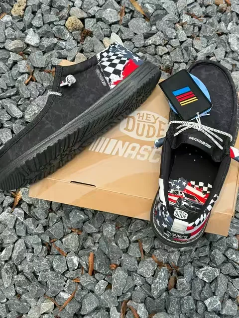 HEYDUDE Wally Funk NASCAR Merica - Comfortable Slip on Shoes Official Motorsport Apparel Racing Fan Merchandise #nascar #merica #HEYDUDEpartner #tiktokshopcreatorpicks #DealsForYouDays
