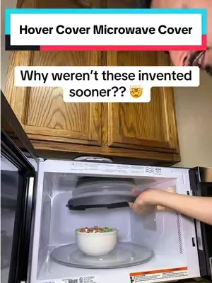 This is honestly genius #hovercover #microwavecover #kitchengadgets #kitchenappliances #KitchenHacks