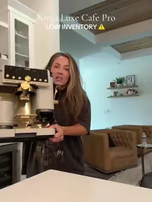 I can’t believe I was able to still get this color 😭 😍 STUNNING Ninja Luxe Café Pro Limited Edition Espresso Machine in Stone & Gold - ES701, at home espresso machine, cold brew machine, ninja coffee machine, ninja luxe cafe pro espresso cappuccino coffee machine with built in grinder 