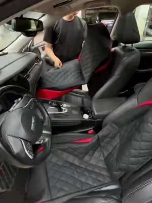 Estas fundas para asientos de coche de TikTok Shop son de excelente calidad y tienen un precio muy razonable; me encanta especialmente la negra.#forrosdeasiento #carseatcover #autoshop #autoshow