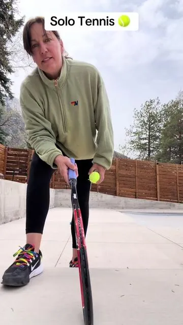 🎾 Never chase balls again. Get more reps and improve your game anytime, anywhere. #TennisRebounder #TennisTraining #TennisPractice #TennisLife #TennisDrills  