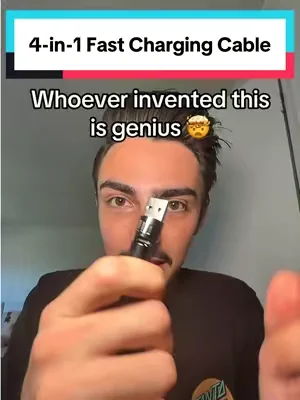 This is pure genius #4in1charger #4in1chargingcable #chargingcable #fastcharger #fastchargingcable 