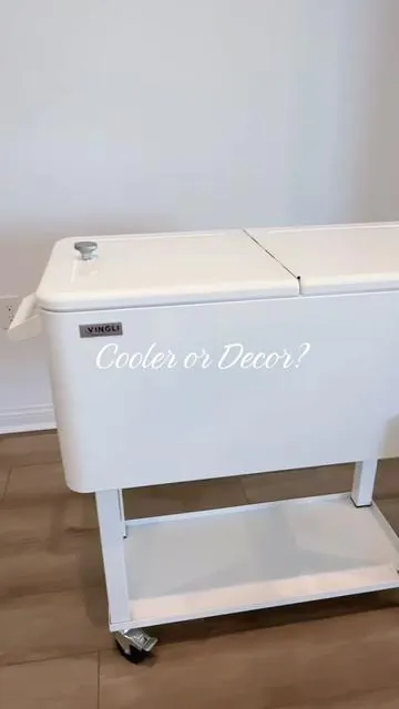 80qt rolling cooler, patio cooler cart, outdoor beverage cooler, cute patio decor, cooler with wheels, backyard entertaining, outdoor drink station, summer hosting essentials, deck furniture, party cooler, poolside accessories, aesthetic outdoor living, patio setup ideas, TikTok home finds, outdoor entertaining #DealsForYouDays #cooler #backyardparty #outdoorliving #summerfun