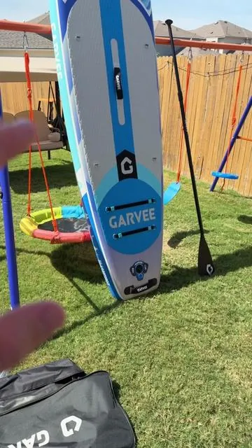 Garvee extra wide inflatable stand up paddle board. #inflatablepaddleboard #paddleboard #kayak #garvee #DealsForYouDays 