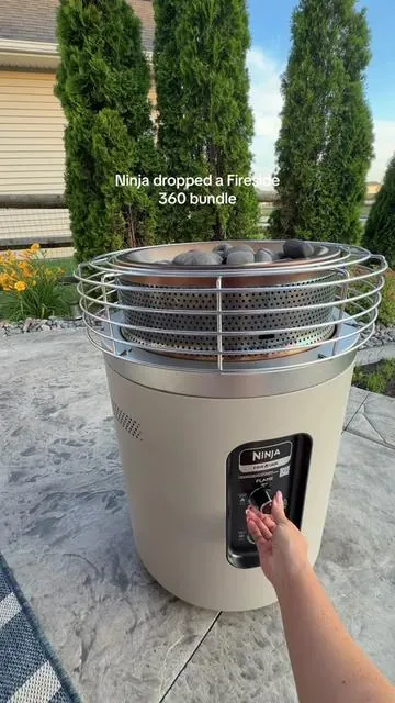 Such a good deal rn #dealsforyoudays #ninjafireside360 #patioseason #firepit #patioheater 