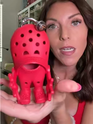 Wrong answers only: what’s this little guy’s name? He needs a name and we need all the colors! #crocsstyle #keychain #bagaccessories #bagcharm #crocs @Crocs 