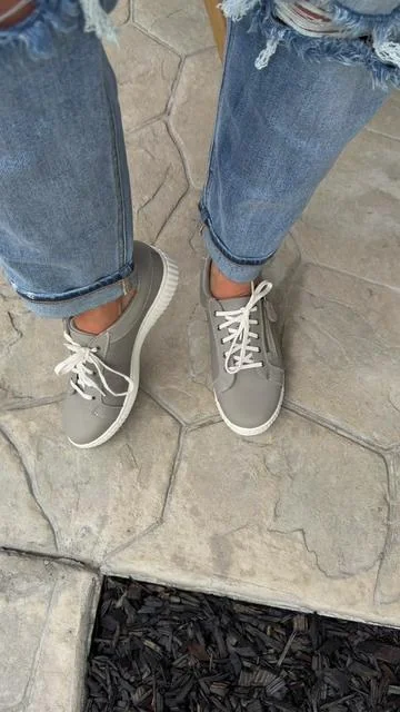 Clarks Collection Perforated Leather Sneaker - Caroline Ayla @QVC, Inc #clarks #sneakers #tiktokshopcreatorpicks