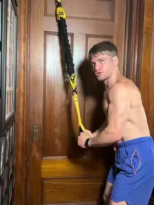 This strap is one of the most versatile tools out there.  #liftingstraps #resistancebands #homegym #resistancetraining #Fitness 