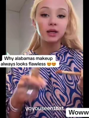 Alabama barker is rlly that girl when it comes to makeup 😍 #alabamabarker #makeup 