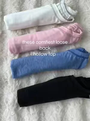 So comfy and cool, casual outfit style!🛒#top #basics #backlesstop #comfortable #foryoupage 