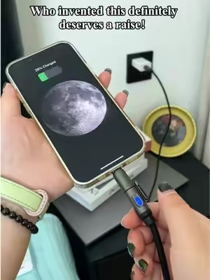 The latest 240W 4-in-1 charging cable for 2026! Features one-touch smart power-off. Order now for a free leather storage pouch while supplies last. #tiktok #chargingcord #tiktokshop #phoneaccessories #TechGadgets 