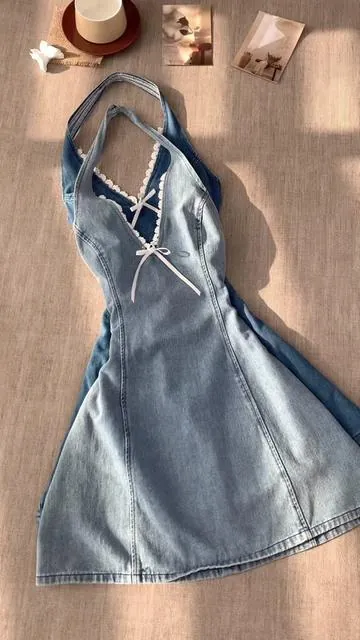I don't want to miss these. They look amazing on me!!!🛍️☕️#spotlightfinds #SummerVibes #dealsforyoudays #denimdress #lacedress 