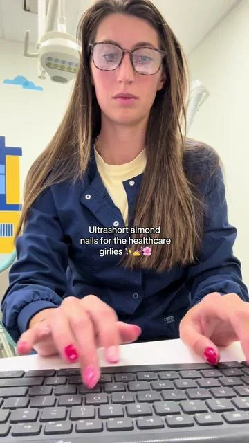 Healthcare girlies know ultrashort nails are superior 