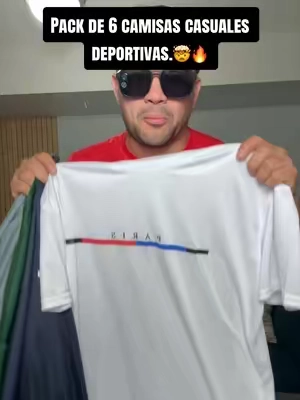 🔥 6 camisas para toda la semana 😲 Ligeras, cómodas y perfectas para entrenar, correr o usar todos los días. #dealsforyoudays #SummerVibes #mensstyle #gymwear #activewear