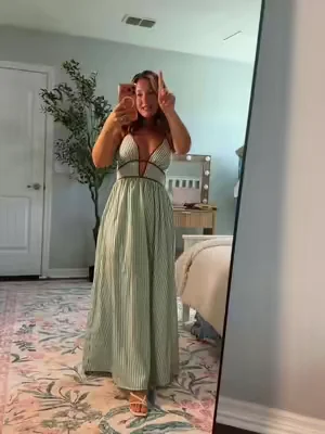 @Katch Me Chic #katchmechic #katchmefashion #stripeddress #SummerFashion #maxidress  gorgeous dress can be worn so many occasions 