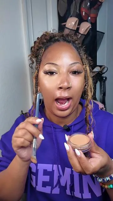 Made By Mitchell Flesh Pot concealer is a full‑coverage liquid concealer designed to help cover dark circles, blemishes, and uneven skin tone while brightening the under‑eye area. It can be used on its own or with foundation for a more polished base. This is a good option if you want a pigmented concealer that helps smooth and even out the look of your complexion. #madebymitchell #makeup #concealer #concealerreview #blowthisup 