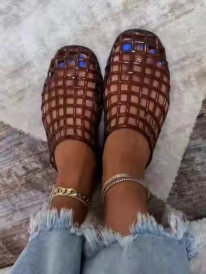 Cushionaire Jelly Flats Look Designer Inspired Without the Designer Price. #Cushionaire #JellyFlats #ShoeFinds #EverydayStyle #DealsForYouDays 
