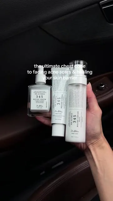 When you finally have Dr. Althea’s 345 trio & your skin has never looked more clear #acnescars #acneproneskin #glowup #glassskin #restoreskinbarrier 