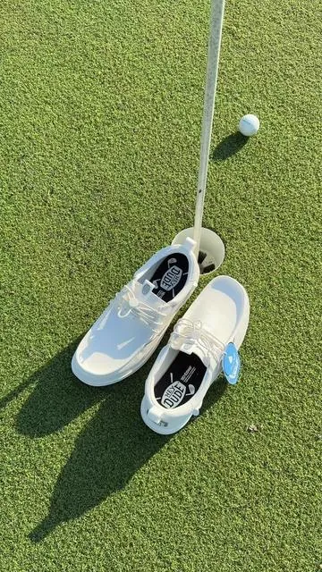 HEYDUDE Wally Golf Classic Toggle - Comfortable Slip on Shoes with Toggle Lock #HEYDUDEpartner #tiktokshopcreatorpicks #golfshoes #golf #DealsForYouDays @HeyDude 